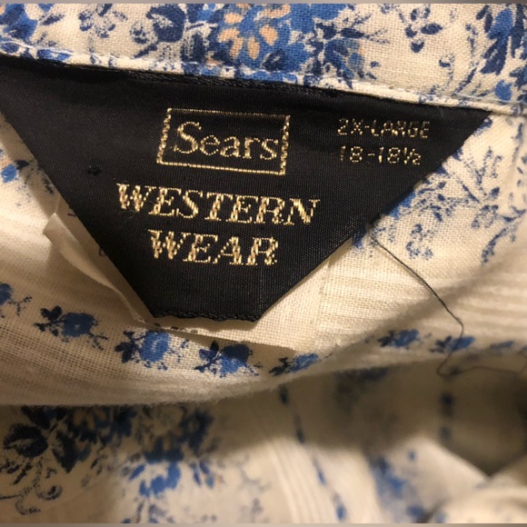 Vintage Sears Western Wear Size 2XL 18-18 1/2 - Picture 10 of 10